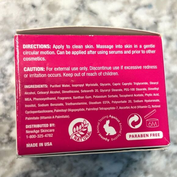 New Age Anti-Wrinkle Face Cream 1oz Matrixyl-3000 Shea Butter Coffee Seed NIB - Picture 4 of 5